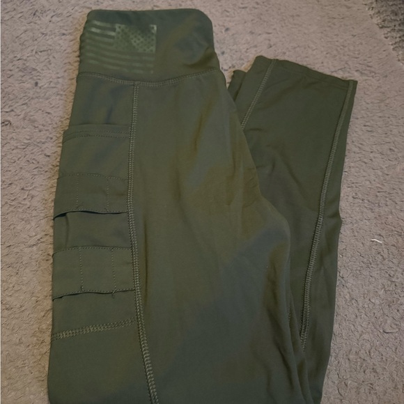 Grunt Style Olive Green Leggings - Picture 1 of 4